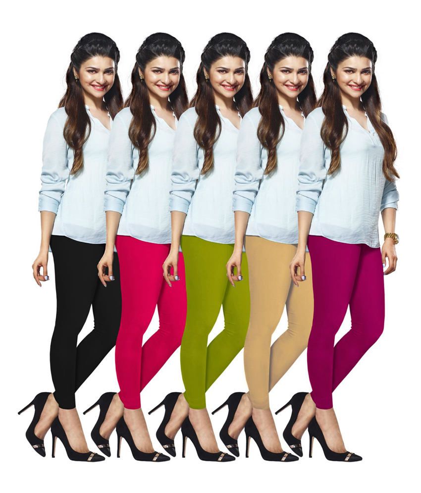 Lux Lyra Multi Color Cotton Leggings 