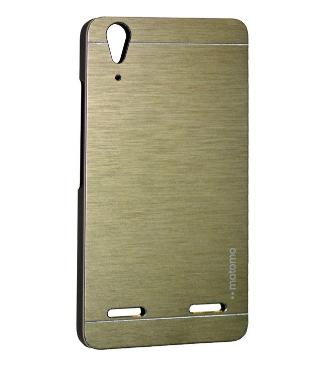 sec motomo brushed metal back cover for lenovo a6000 plus gold plain back covers sec motomo brushed metal back cover for lenovo a6000 plus gold plain back covers