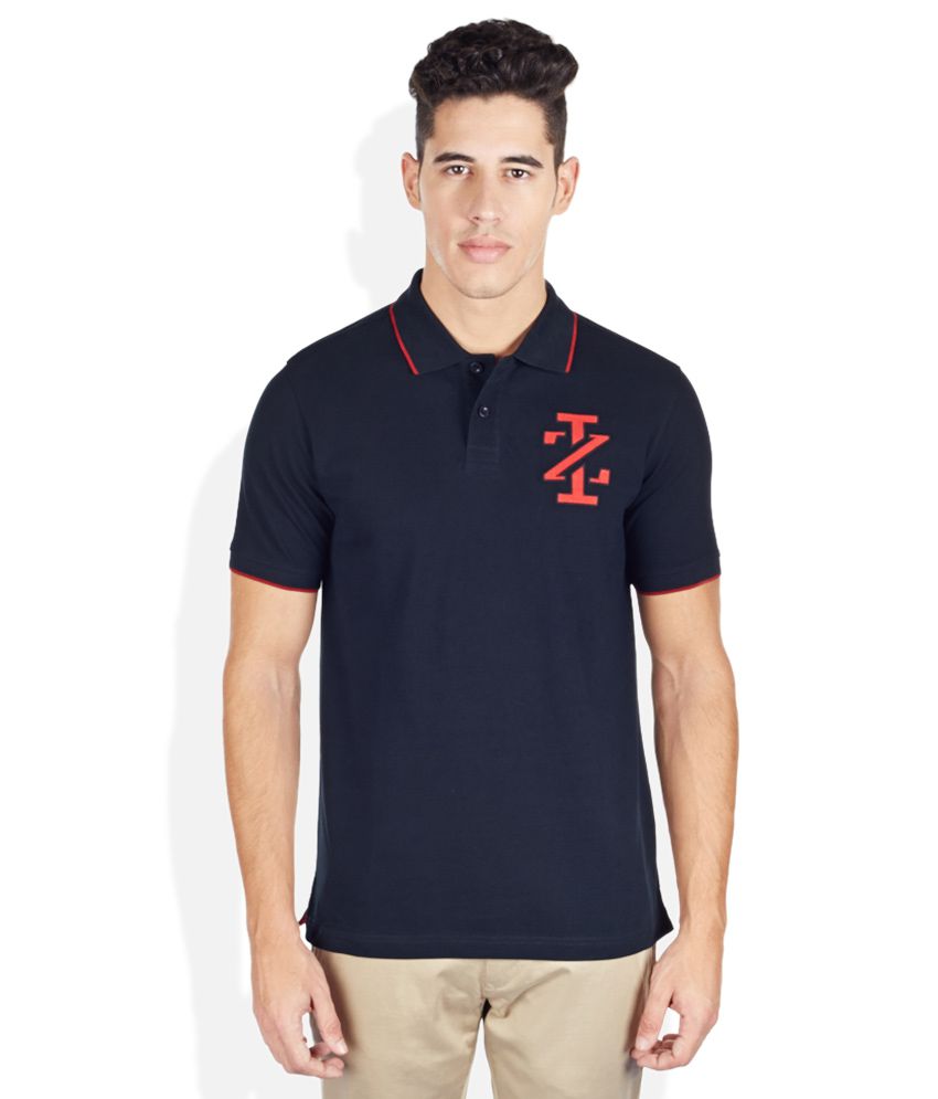 Izod Black Polo Neck T Shirt - Buy Izod Black Polo Neck T Shirt Online ...