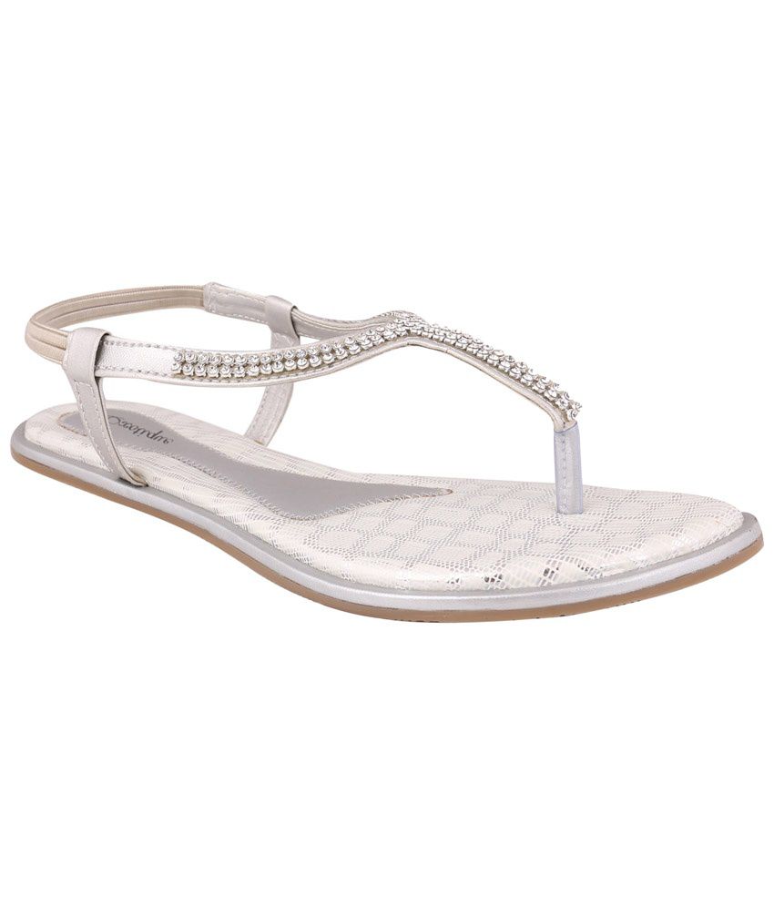 Exotique Silver Sandals For Women Price in India- Buy Exotique Silver ...