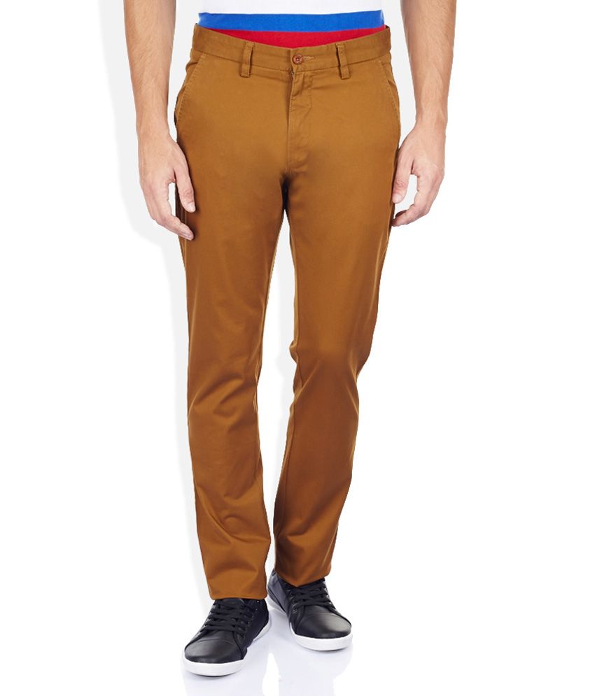 khaki tapered cargo pants