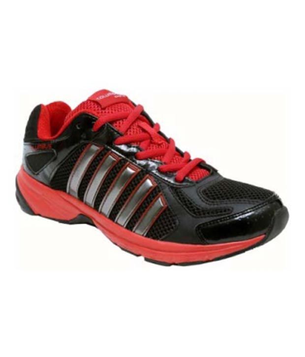 leather sports shoes black