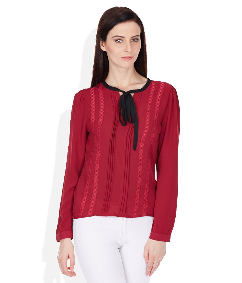 maroon boutique tops
