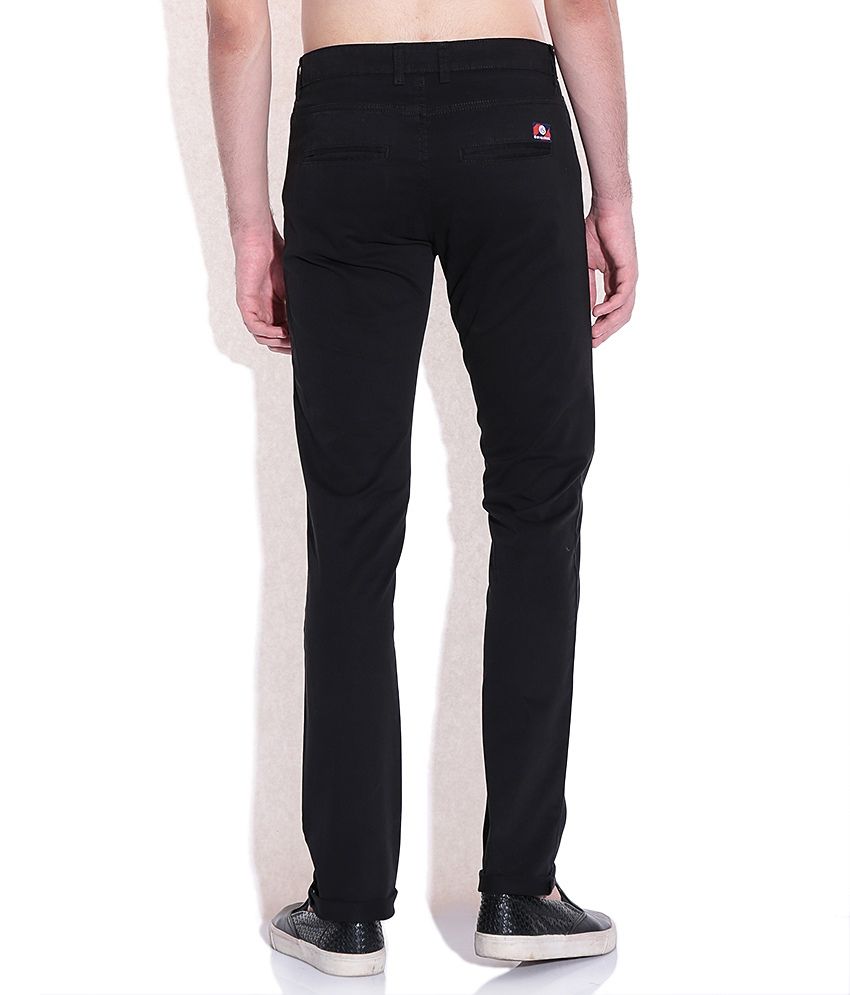 black slim fit trousers womens