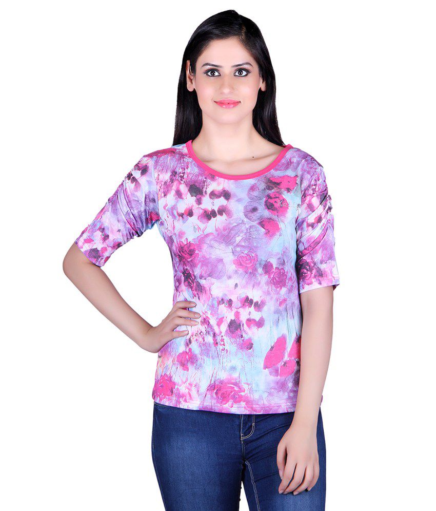 Kaily Multicolor Poly Cotton Tops - Buy Kaily Multicolor Poly Cotton ...