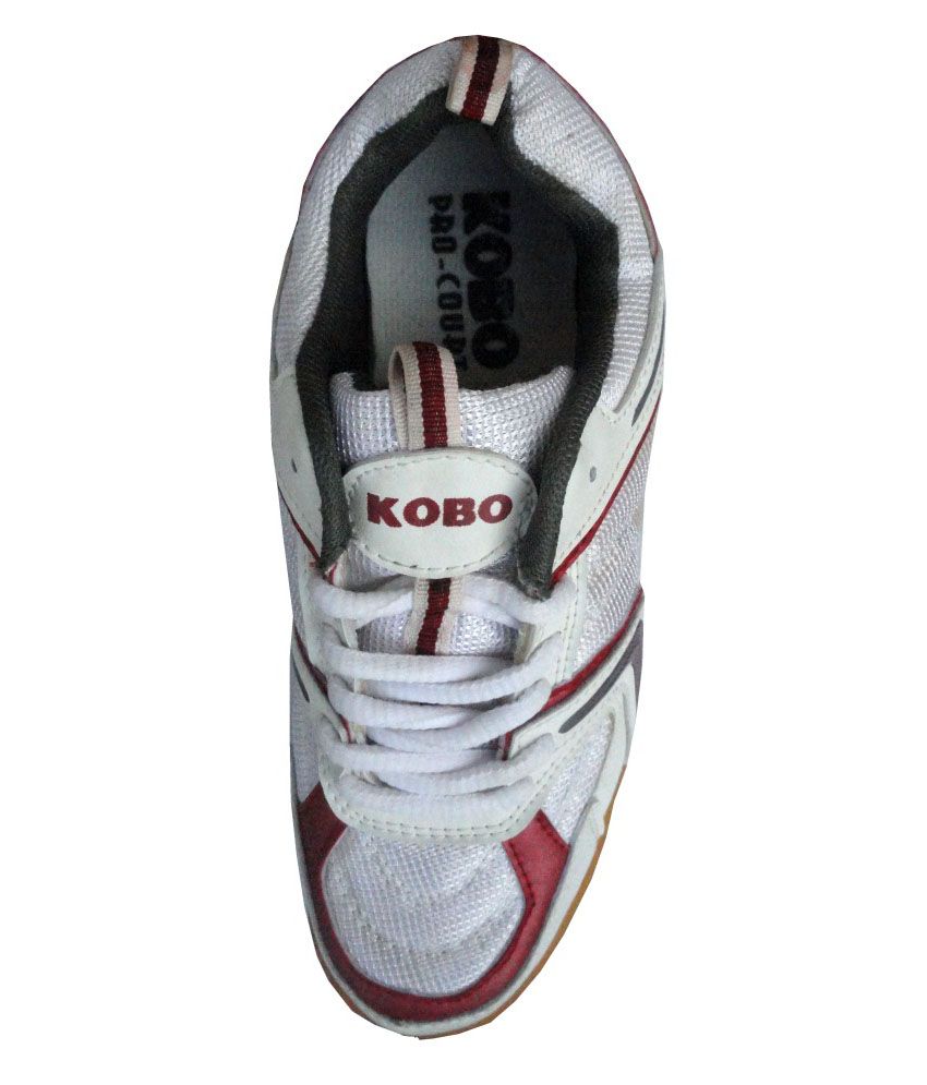 Kobo Pro Court Non Marking Tennis Shoes White/Red Buy