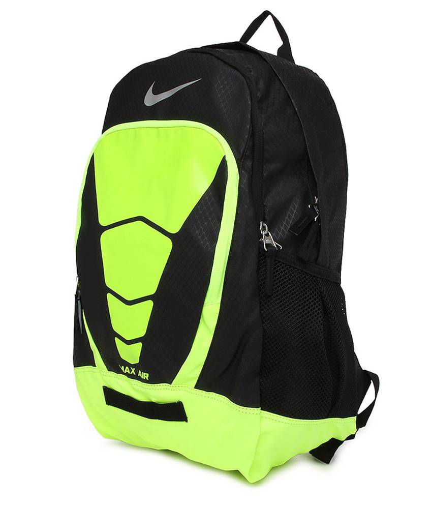 nike max air backpack neon green