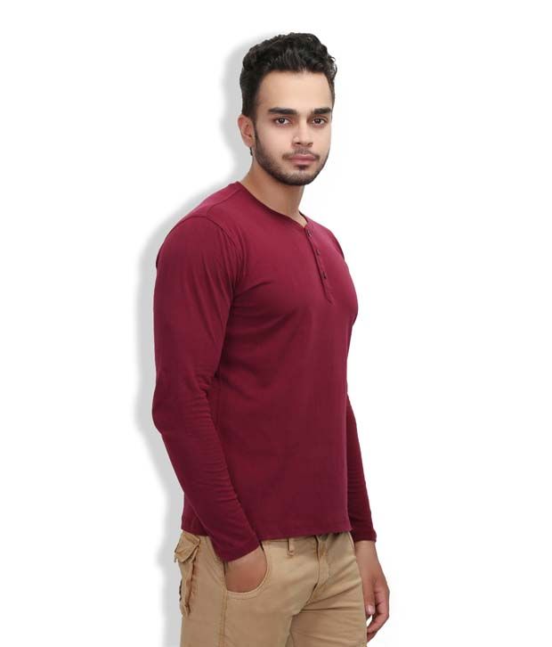 maroon henley
