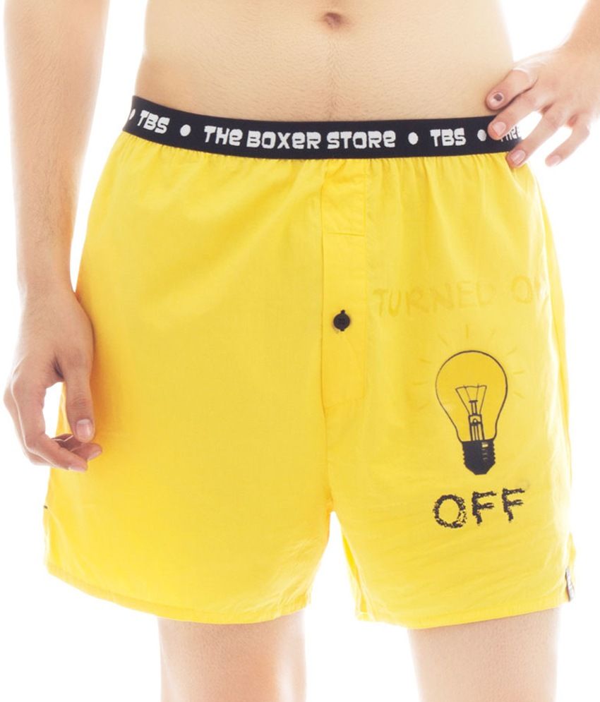 The Boxer Store Yellow Cotton Boxer Buy The Boxer Store Yellow Cotton