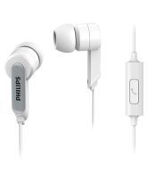 Philips in-Ear Headphone Headset With Mic SHE1405/94 White