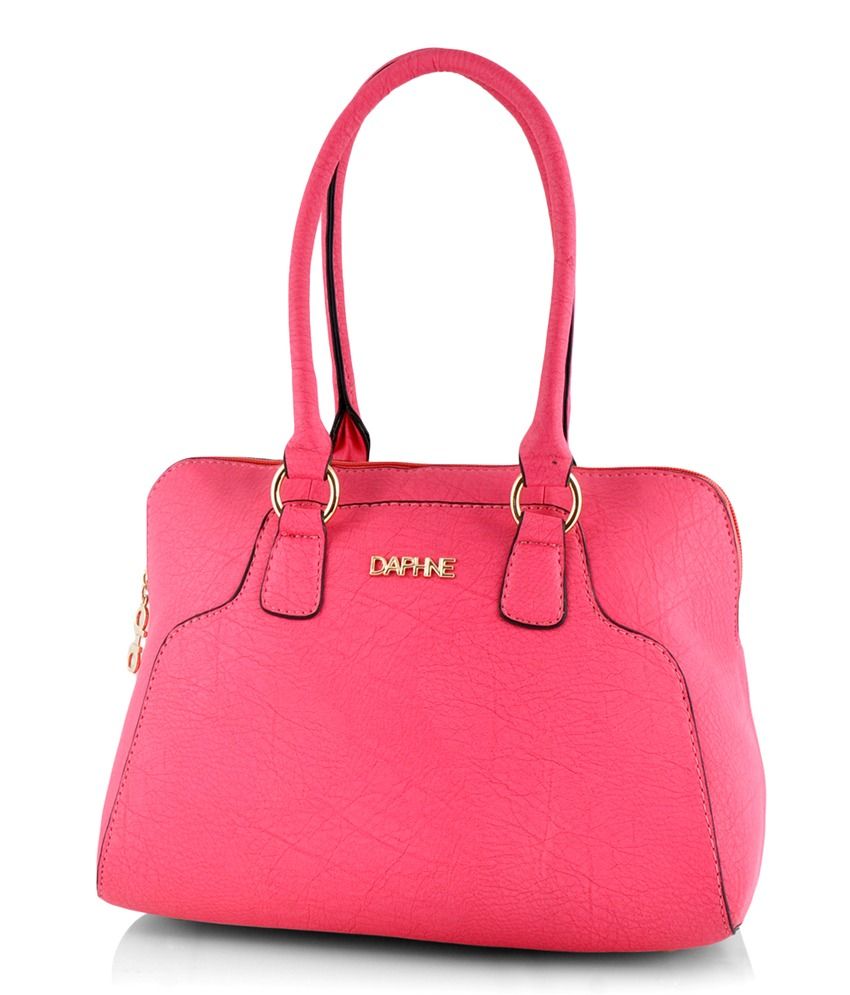 neon pink shoulder bag