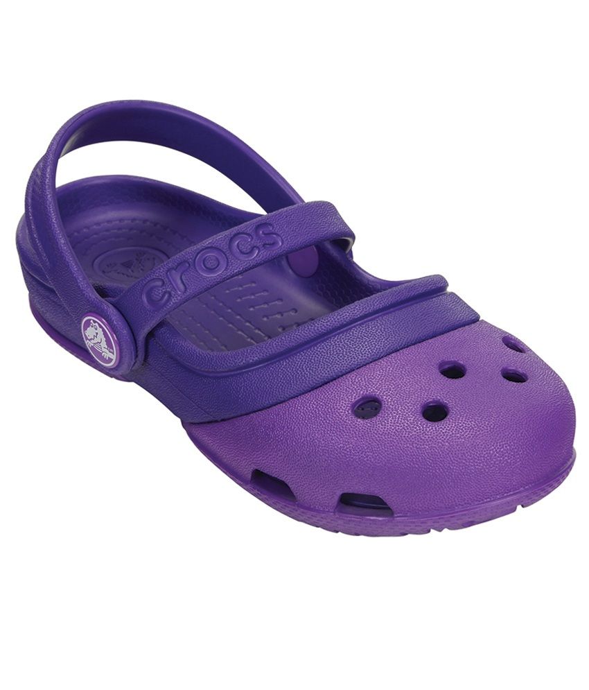 crocs purple slides
