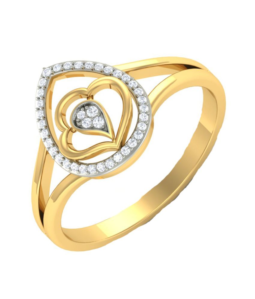 Ms Jewels Gold And Rodium Plated Ring: Buy Ms Jewels Gold And Rodium ...