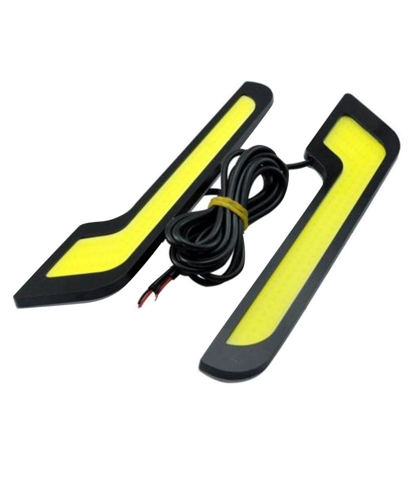 MXS Motosport L Type Daytime LED Light Fog Decoraticve Car Lamp Set of