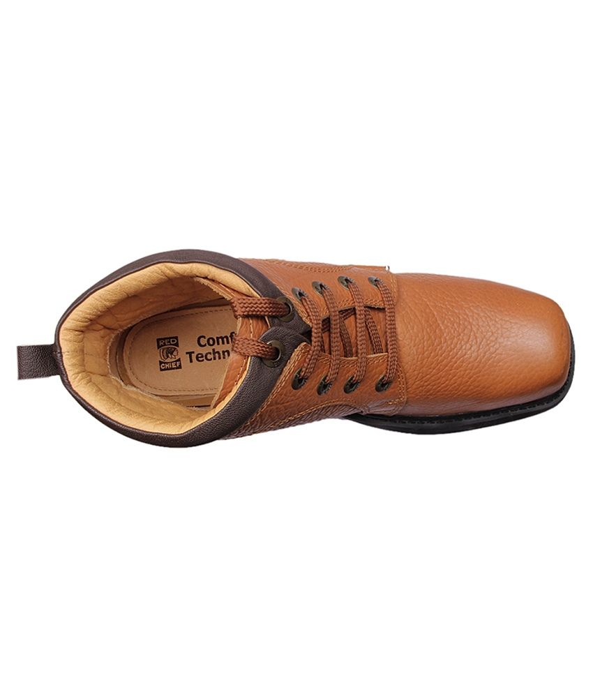 red chief tan boots