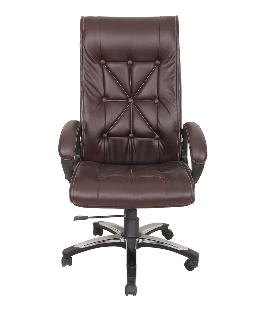 High Back Office Chair In Brown - Buy High Back Office Chair In Brown