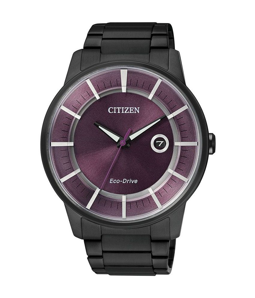 purple dial men's watch