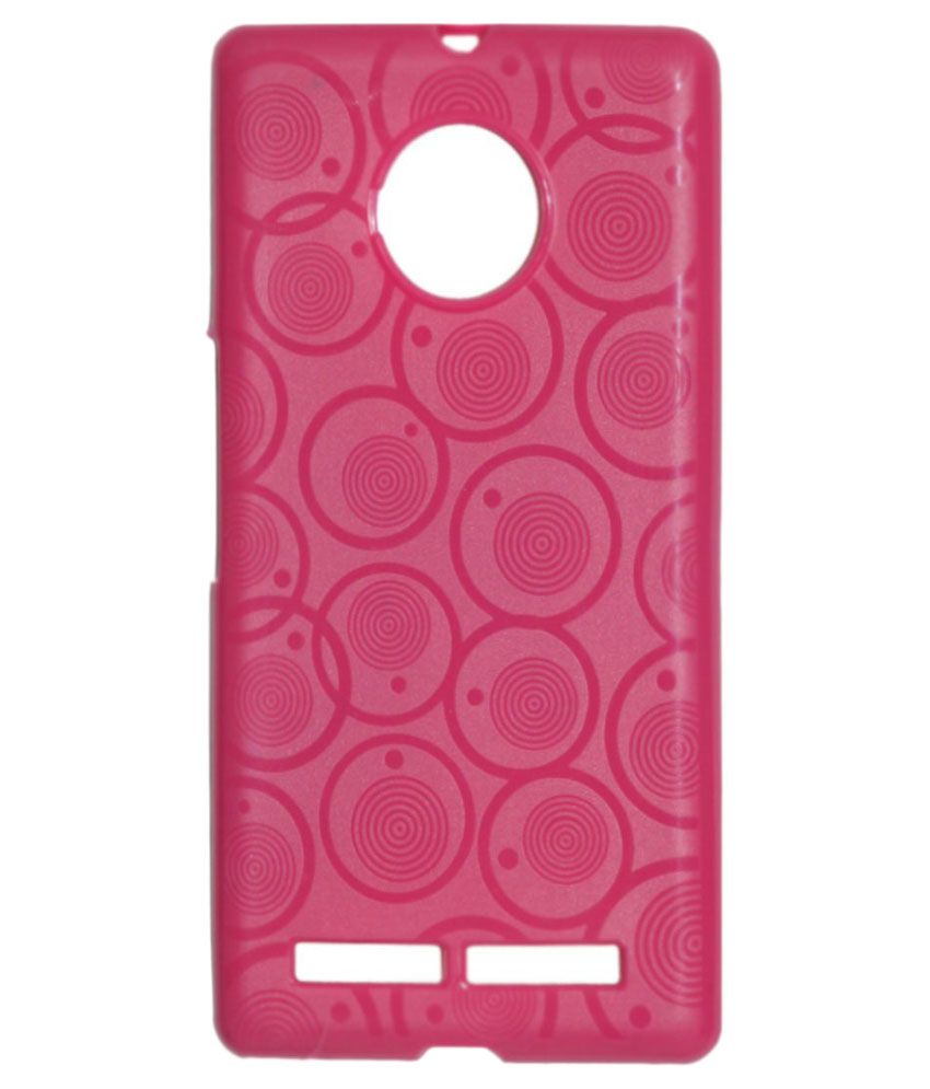 Gizmofreaks Circular Design Back Cover for Micromax Yu Yuphoria YU5010 Pink