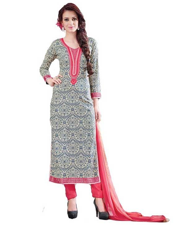 grey colour ethnic wear