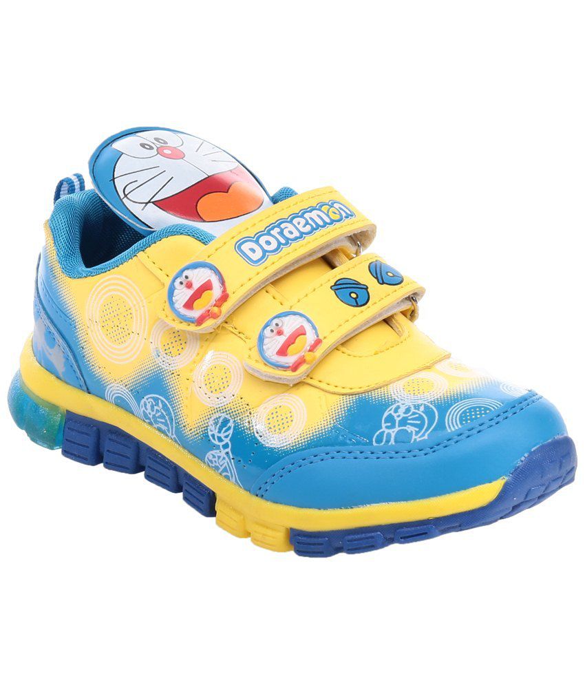  Doraemon  Blue Yellow Sneaker Shoes  for Boys Price in 