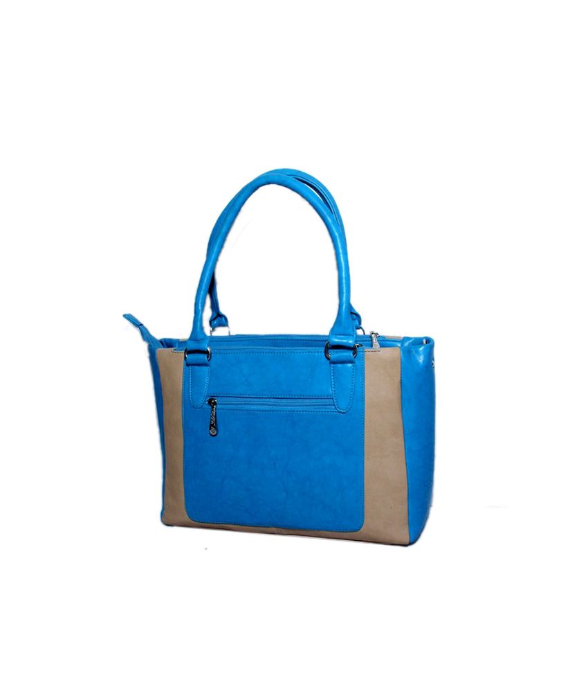 Quick Shoppee Blue Leather Shoulder Bag For Women - Buy Quick Shoppee ...