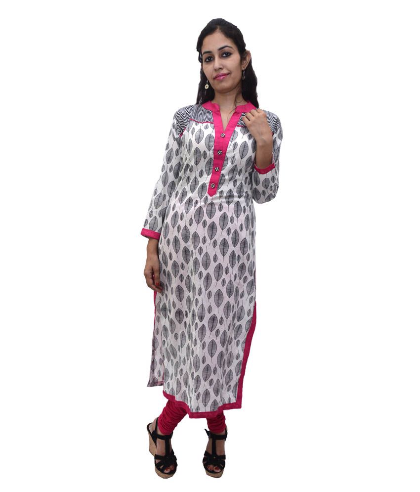 cement colour kurti