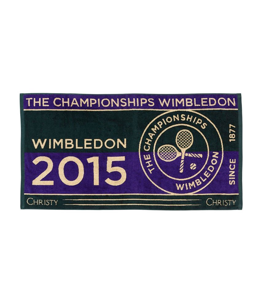 Wimbledon Mens Championships Towel 2015 - Green & Purple ...
