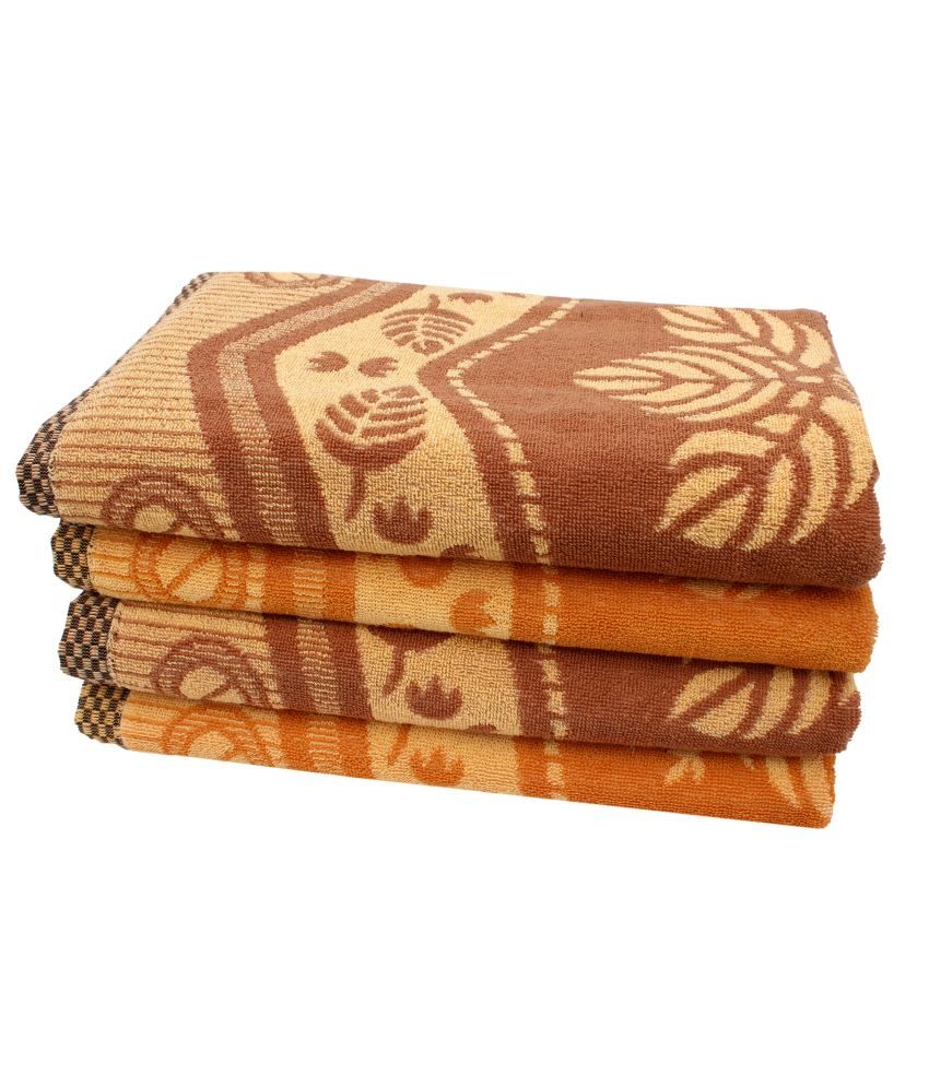 Mandhania Set of 4 Cotton Bath Towel Multi Color Buy Mandhania Set