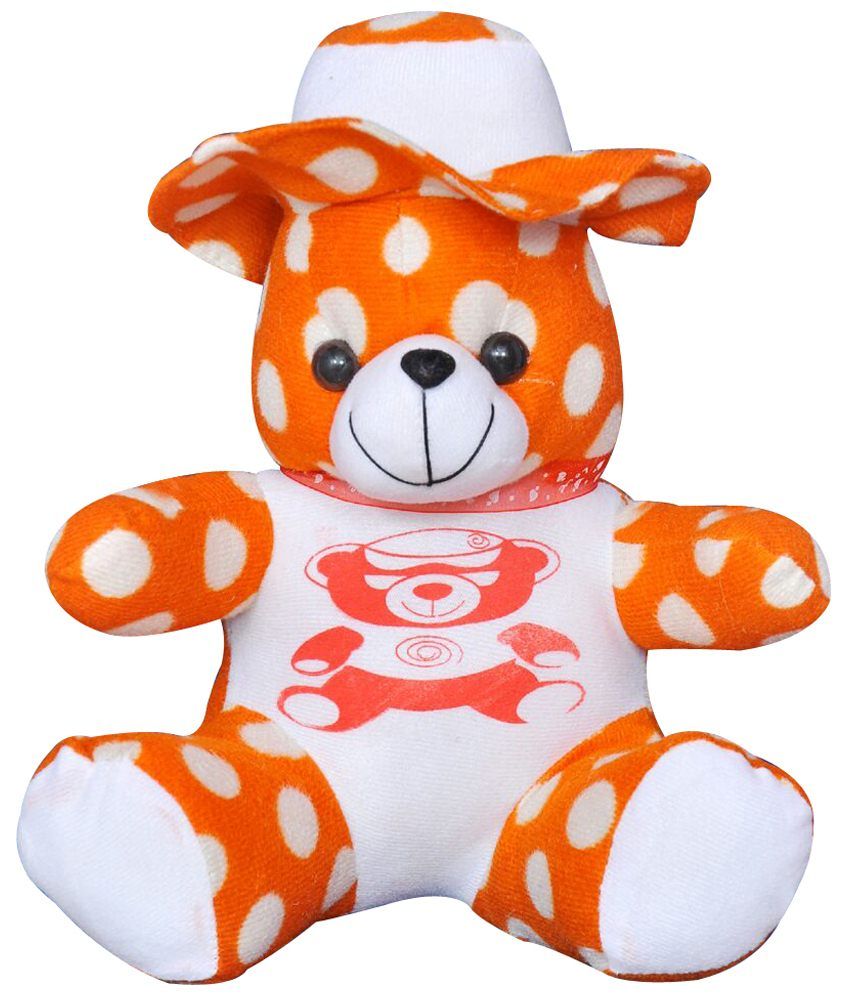 orange teddy bear throw