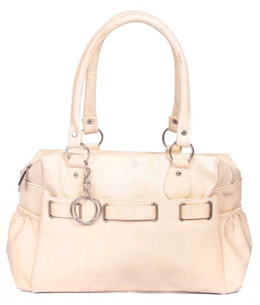 large white shoulder bag