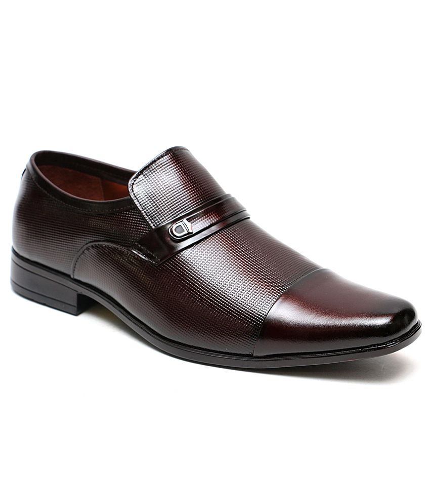 brown formal shoes with black pants