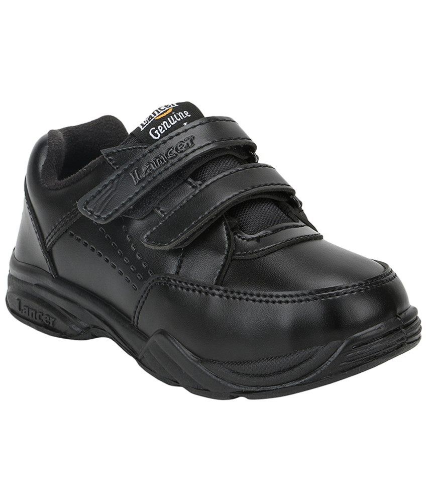 Lancer_School Age Black Faux leather School Shoes For Kids Price in ...