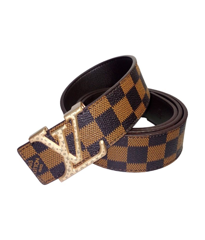 Love Vodka Brown Leather Pin Buckle Casual Belt Buy Online at Low