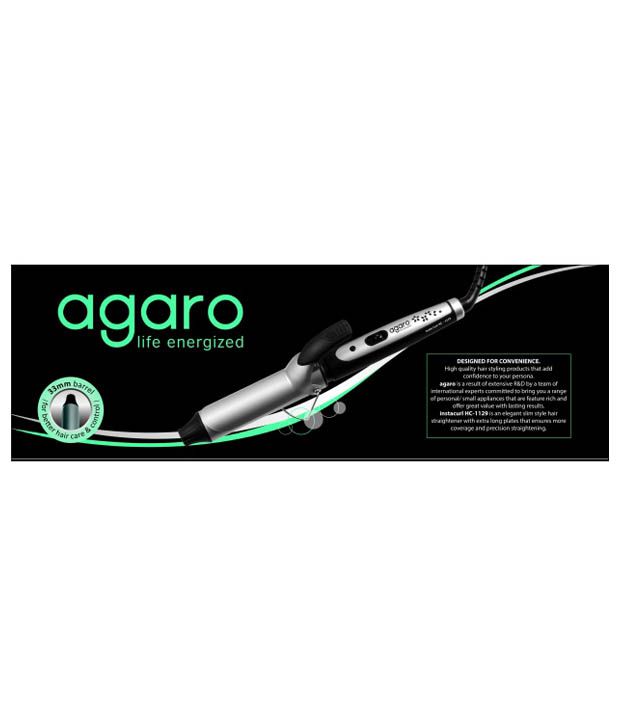 Agaro HC-1129 Hair Curlers Silver, Black Price in India - Buy Agaro HC-1129 Hair  Curlers Silver, Black Online on Snapdeal