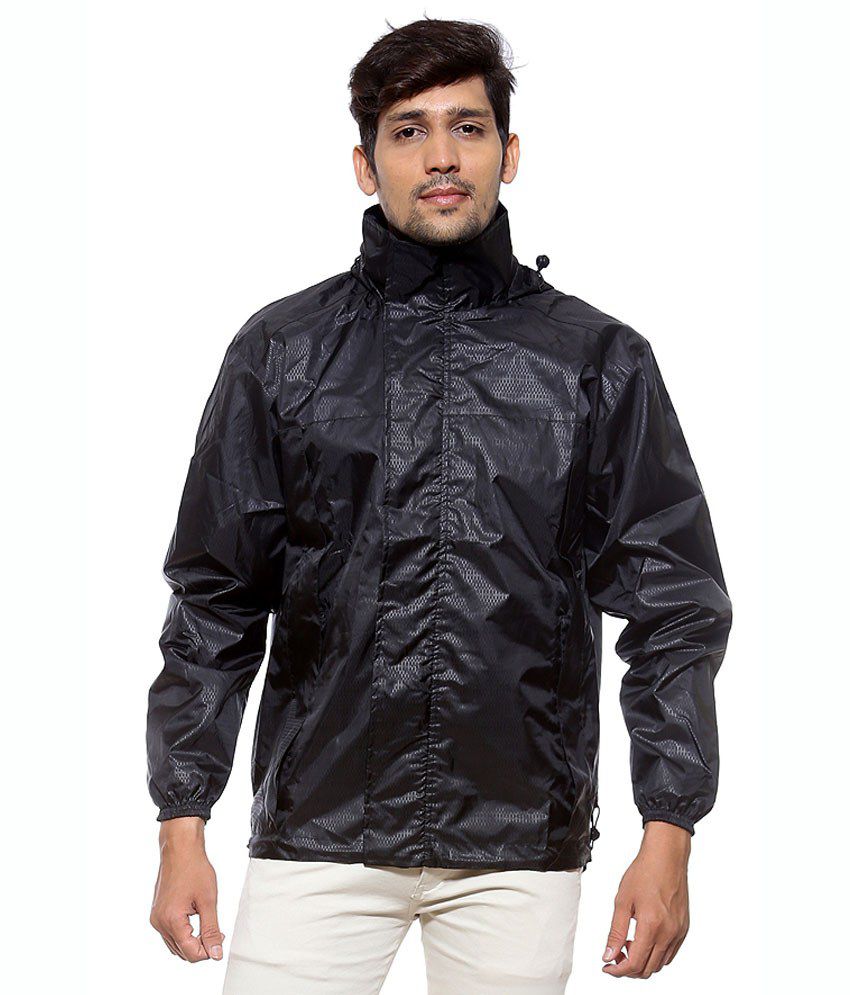 Sports 52 Wear Black Polyester Rain Wear Jacket For Men - Buy Sports 52 ...