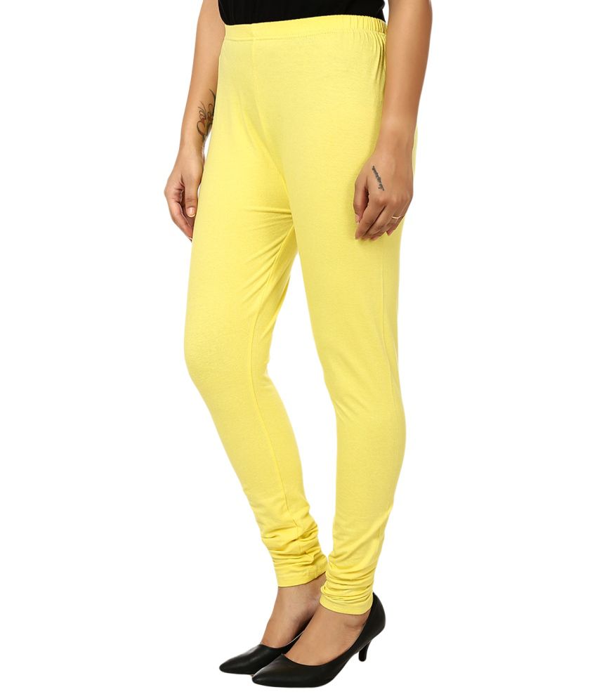 Rs Creation Yellow Cotton Leggings Price In India Buy Rs Creation Yellow Cotton Leggings