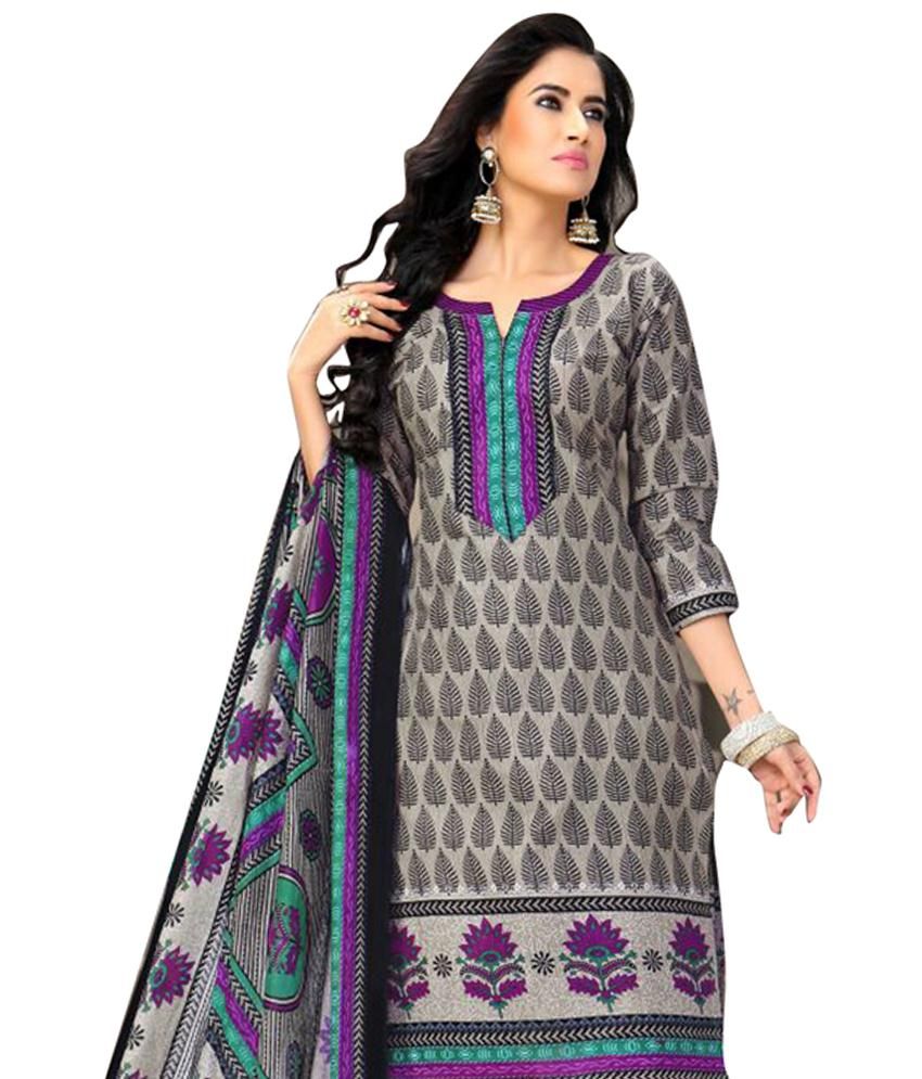 Jenny Exclusive Designer Fancy Printed Cotton Dress Material Buy