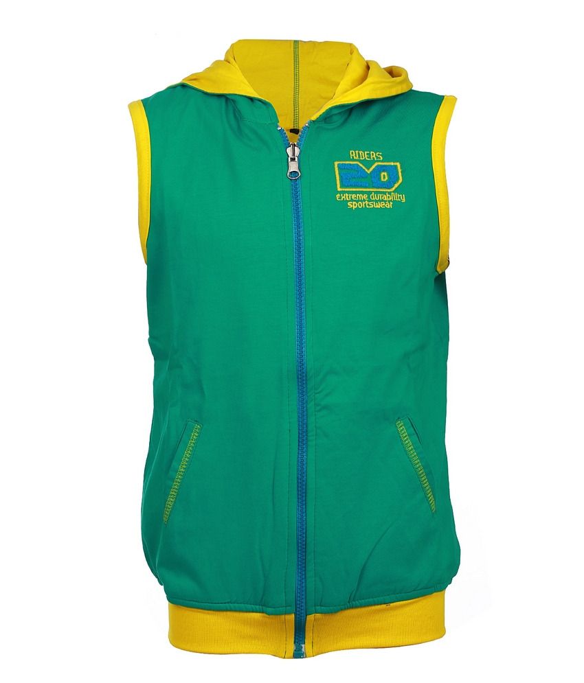 Lumber Boy Sleeveless Green Reversible Jacket For Kids Buy Lumber Boy