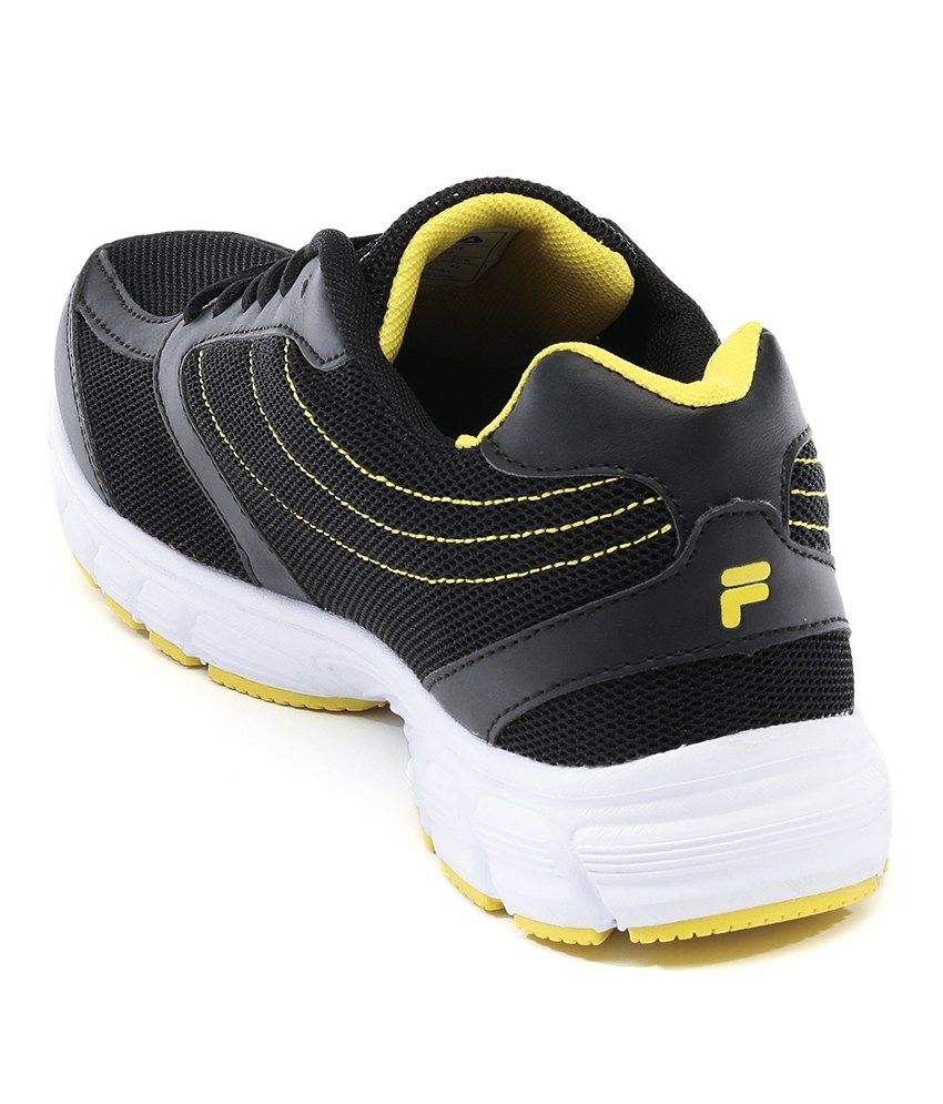 black and yellow filas