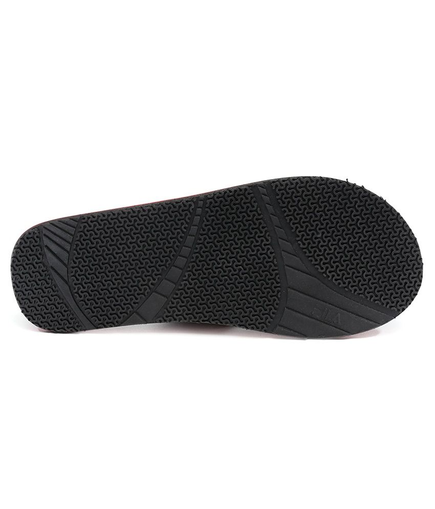 fila slippers black