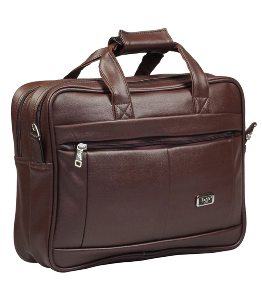 Just Bags Brown Polyester Office Bag - Buy Just Bags Brown Polyester ...