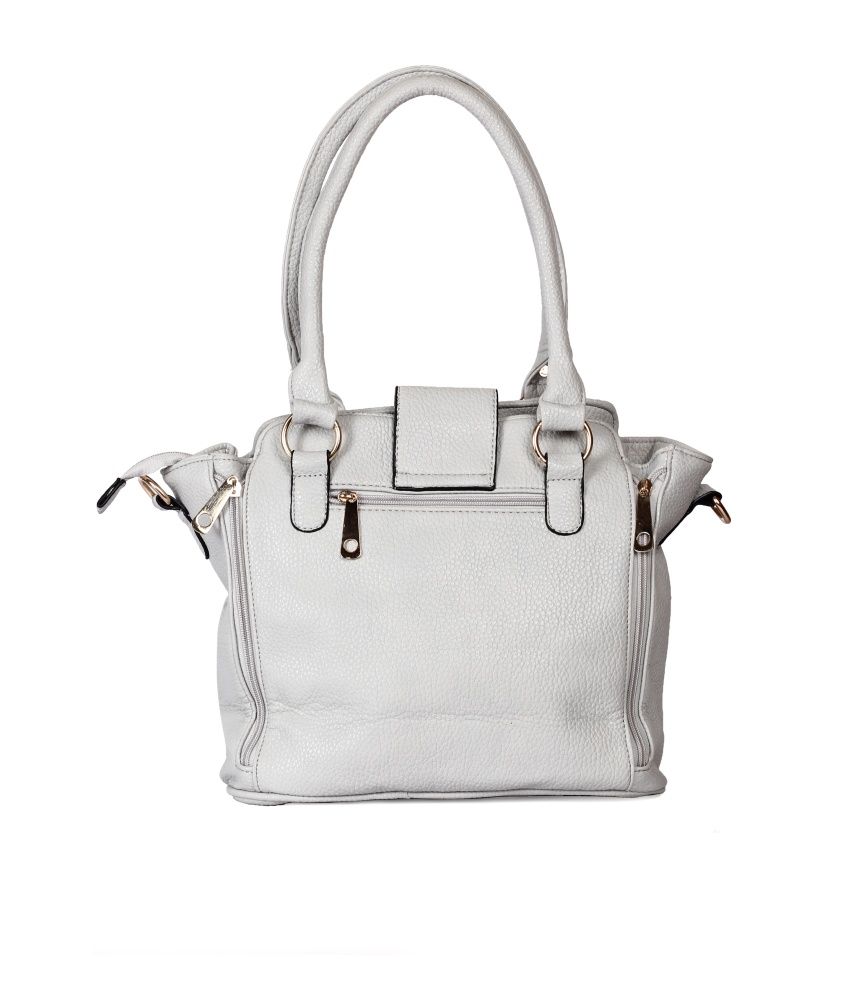 plain white shoulder bag