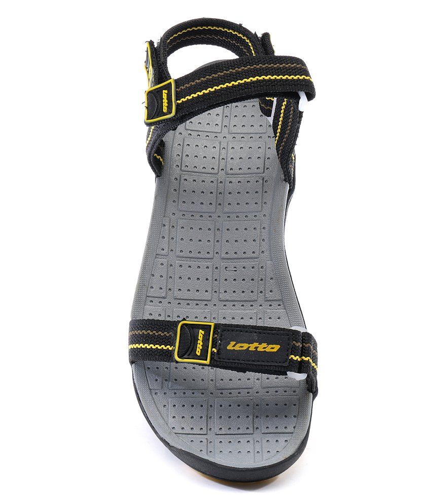 lotto black sandals