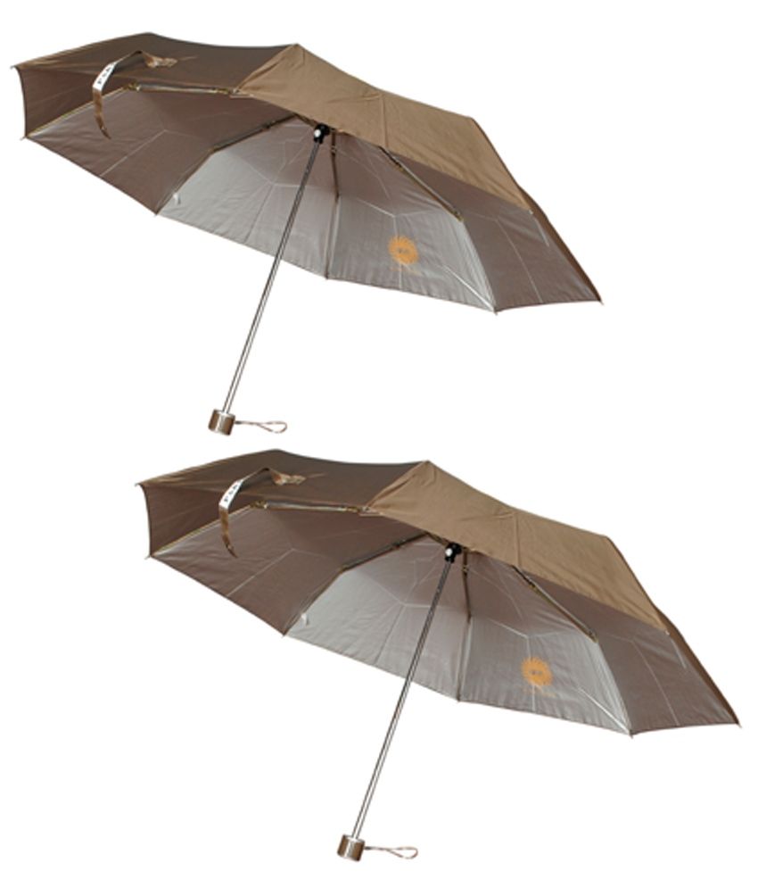 BS Spy Brown Pakiza Nylon Umbrella Pack Of 2 Buy Online at Low Price in India Snapdeal