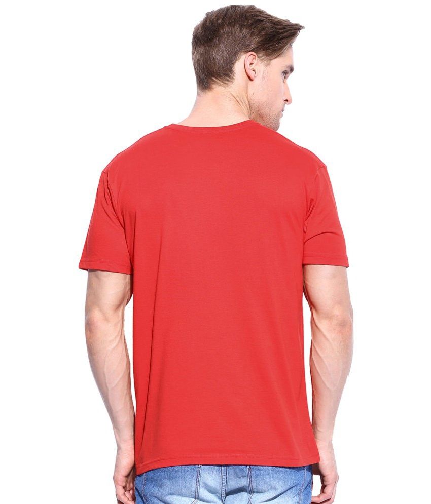 Meenakshi Traders Red Cotton T Shirt For Men Buy Meenakshi Traders Red Cotton T Shirt For Men