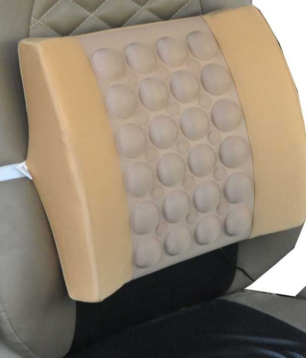 Canabee Lumbar Support/Back Rest Vibrating Message Car Seat Cushion