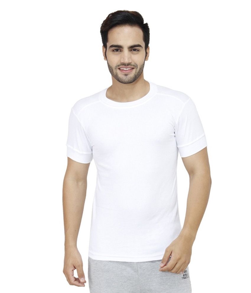 Macroman - White Cotton Men's Thermal Tops ( Pack of 1 ) - Buy Macroman ...