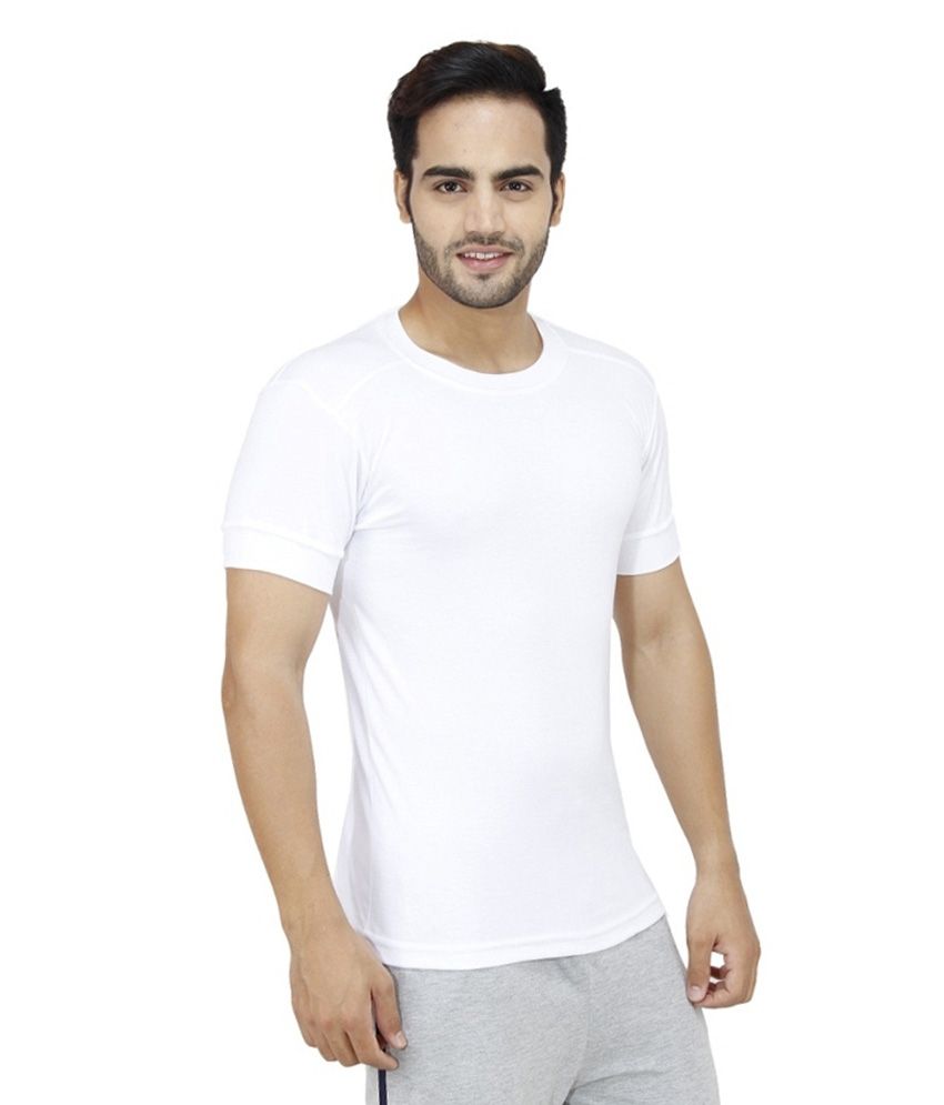 Macroman - White Cotton Men's Thermal Tops ( Pack of 1 ) - Buy Macroman ...