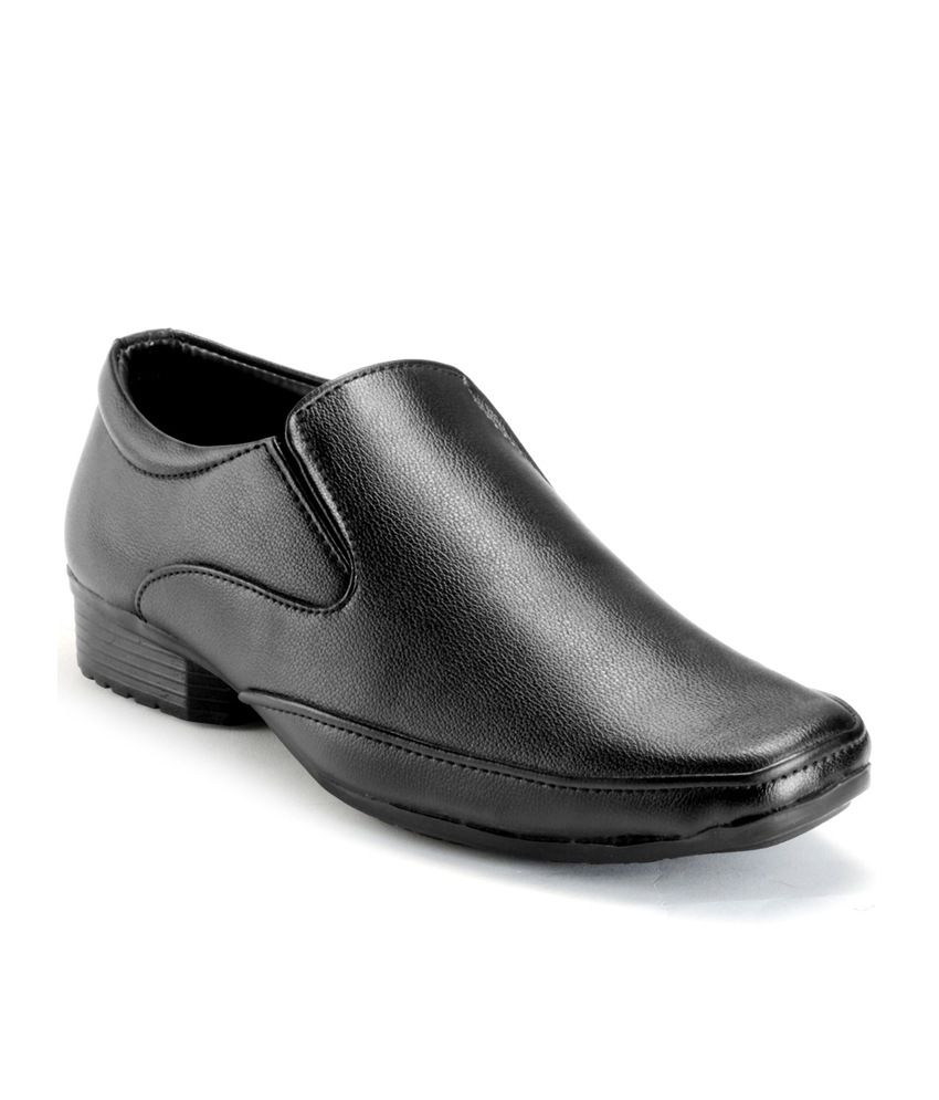 Randier Black Office Wear Formal Shoes Price in India- Buy Randier ...