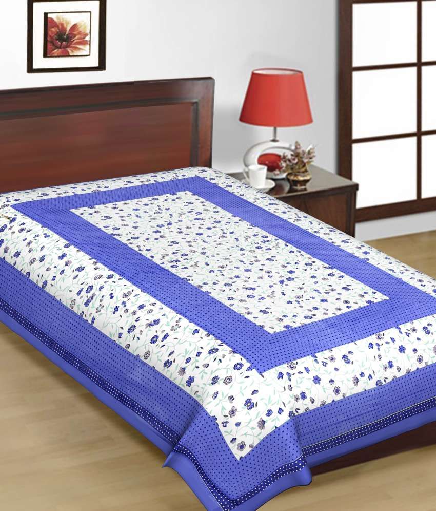     			UniqChoice Printed Cotton Single Bed Sheet